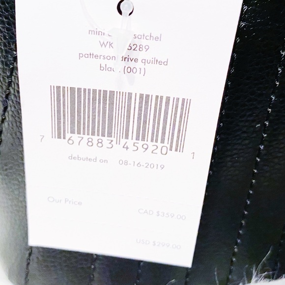 kate spade new york black rima leather mini dome satchel - Picture 8 of 8